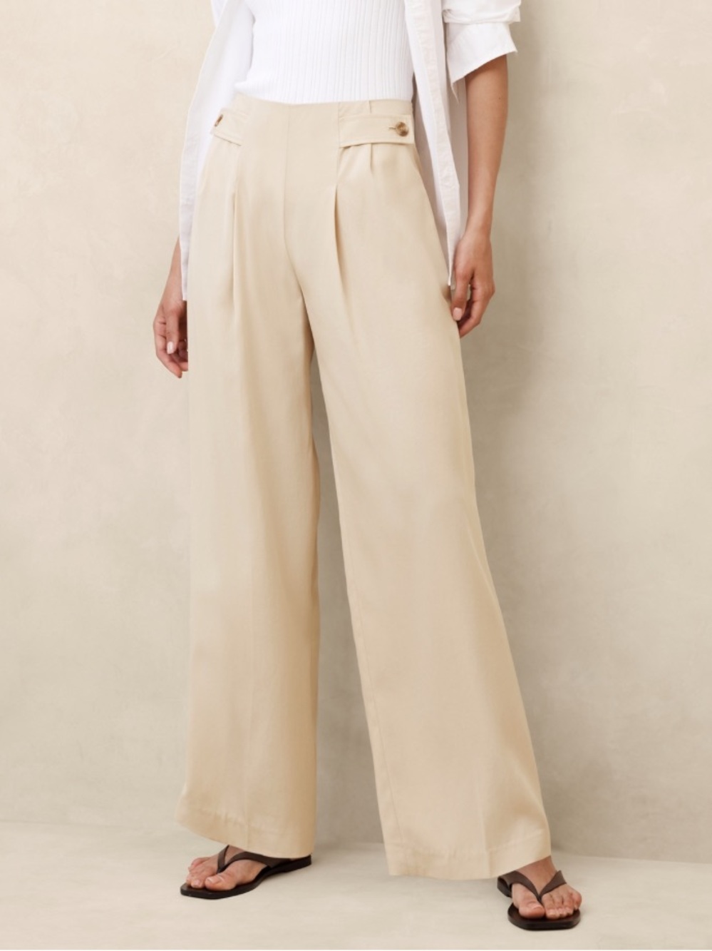 NWT banana republic wide leg pants tencel